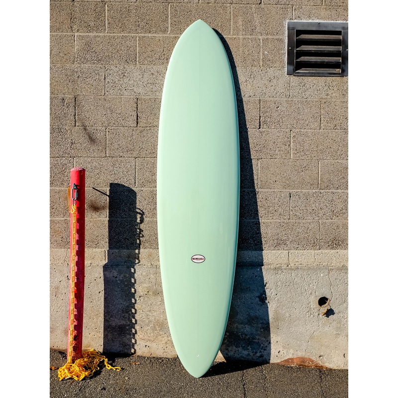 Mangiagli Surfboards | 7’6″ M4 Mid Pin Green Surfboard