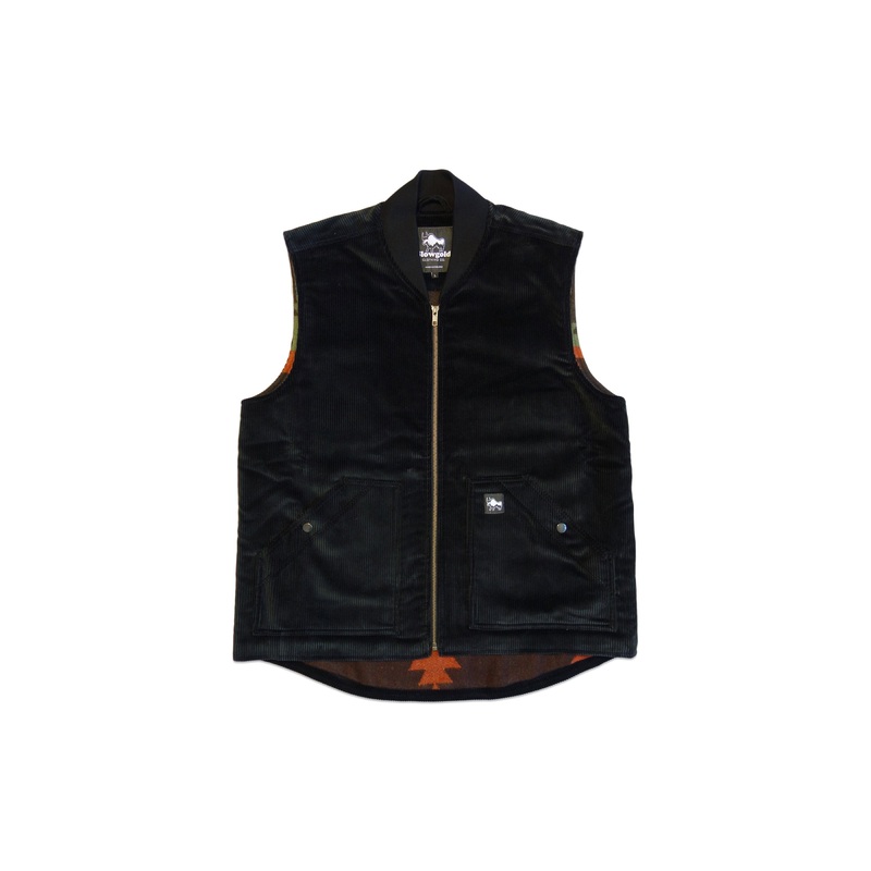 Slowgold Clothing | The Grafter Corduroy Vest – Black