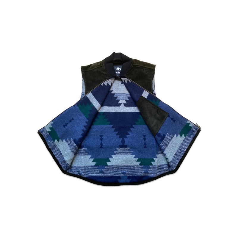 Slowgold Clothing | The Grafter Corduroy Vest – Olive