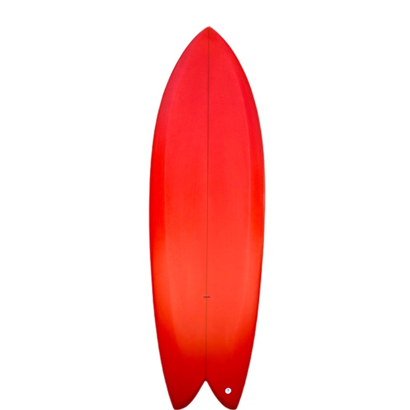 STPNK | Fish 5’6″ Pastel Red Surfboard