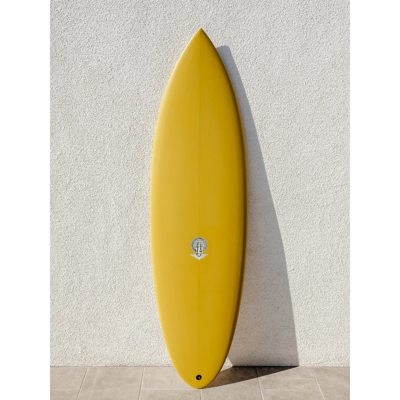 Tyler Warren | 510 Quadratic Formula Mustard Surfboard (BLEM)