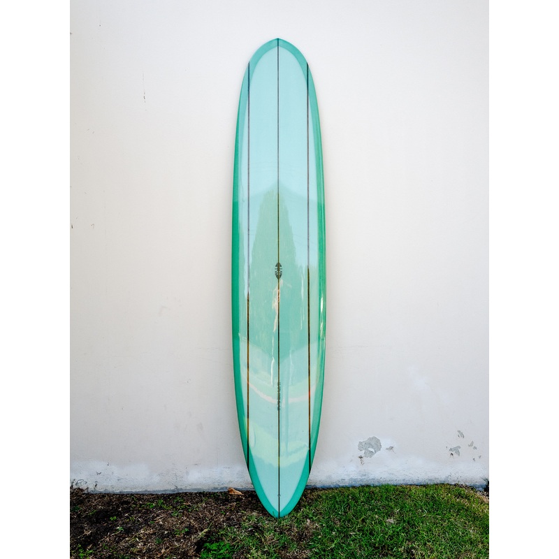 Tyler Warren | 97 Triple Stringer Pintail Nose Rider Sea Foam Gloss Longboard