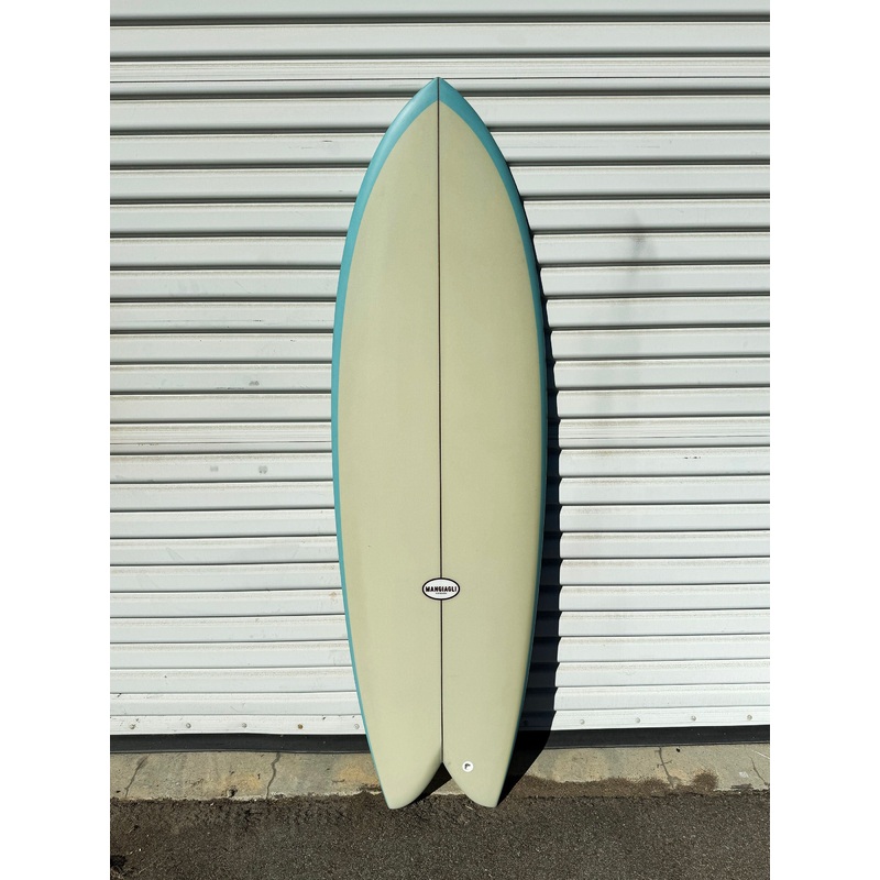 5’6″ M1 Fish Blue Tan Surfboard
