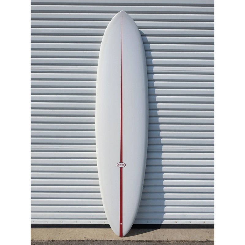 7’2″ M4 Pin Red Wedge Surfboard