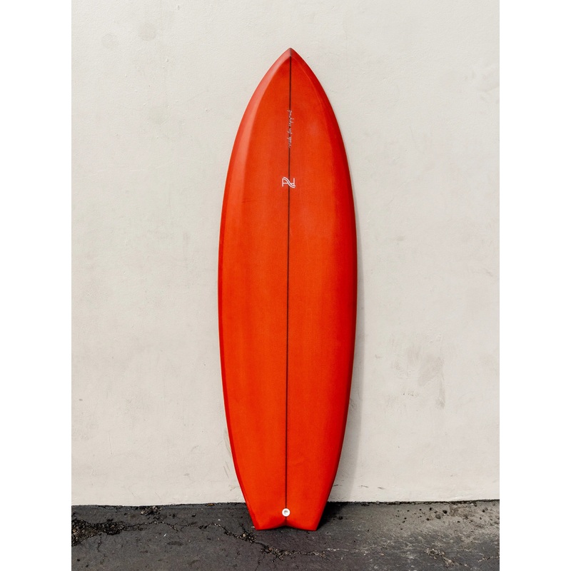 A&H Vessels | 5’6″ Gaffer Symmetrical Red Surfboard