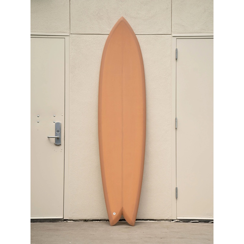 Deepest Reaches | 80 Mega Fish Coral Peach Surfboard
