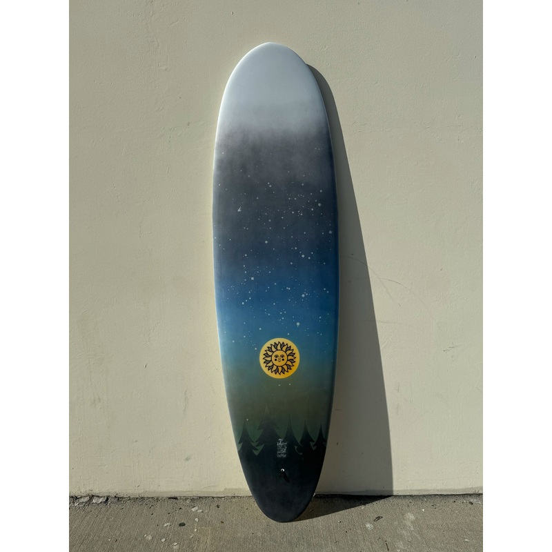 Koz McRae SurfingBoards | 7’0″ Laguna Hull / Moon Rise Art Surfboard