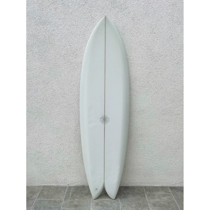 Mandala | 60 Fish Clear Twin Fin Surfboard (USED)