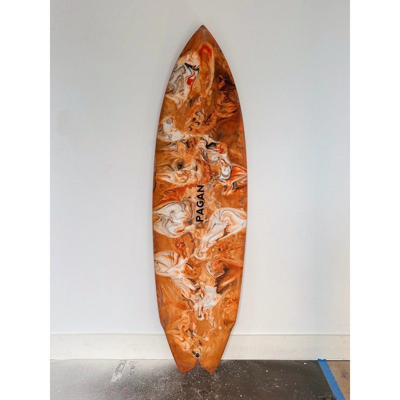 Pagan USA | 5’10” Modern Twin Custom Resin Swirl Surfboard