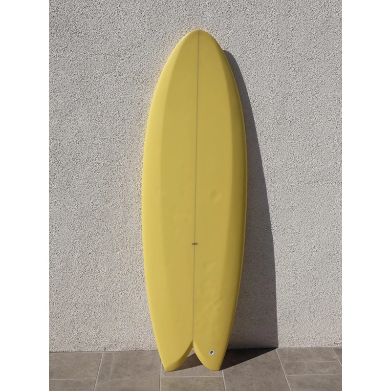 STPNK | 55 Turbo Fish Yellow Twinzer Surfboard (USED)