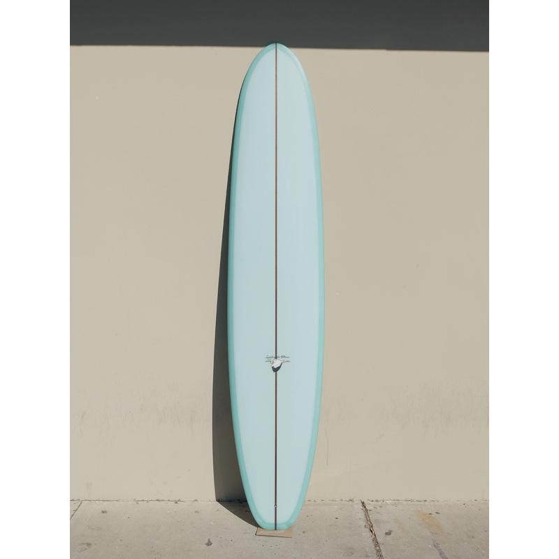WESTON Surfboards //  9’6” California Blade //  Light Gray/Blue Surfboard