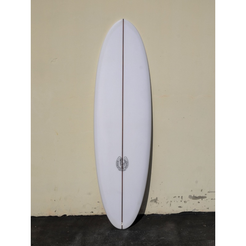 6’8″ Thin Twin Clear Surfboard