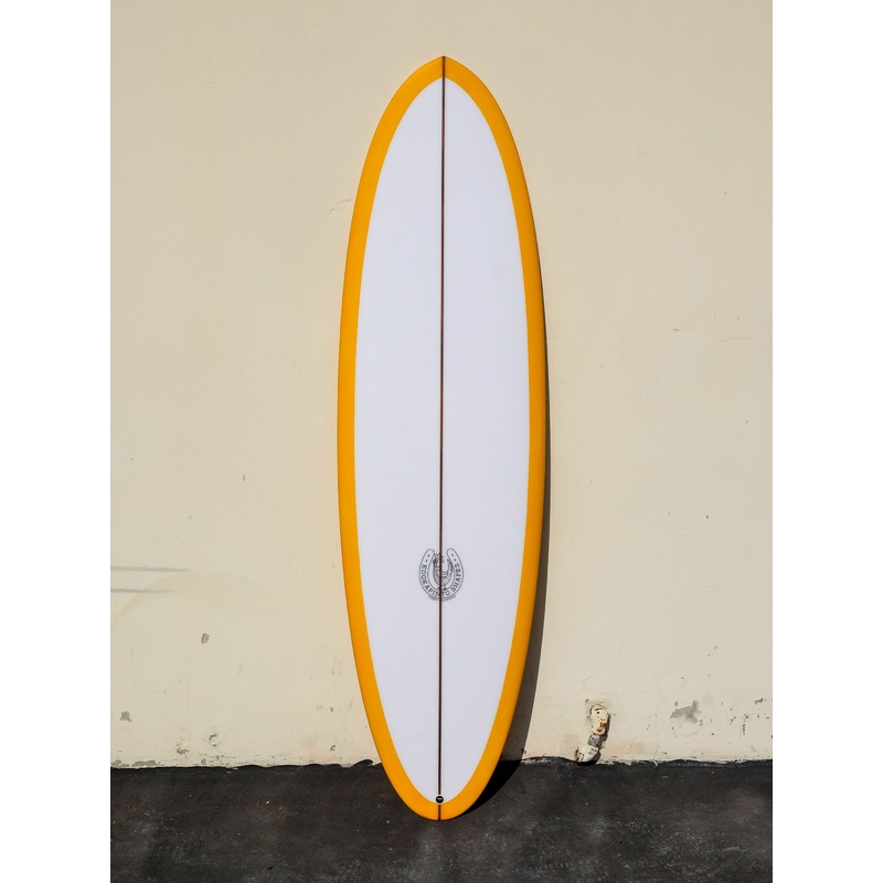 6’8″ Thin Twin Mango Bottom Tint Surfboard