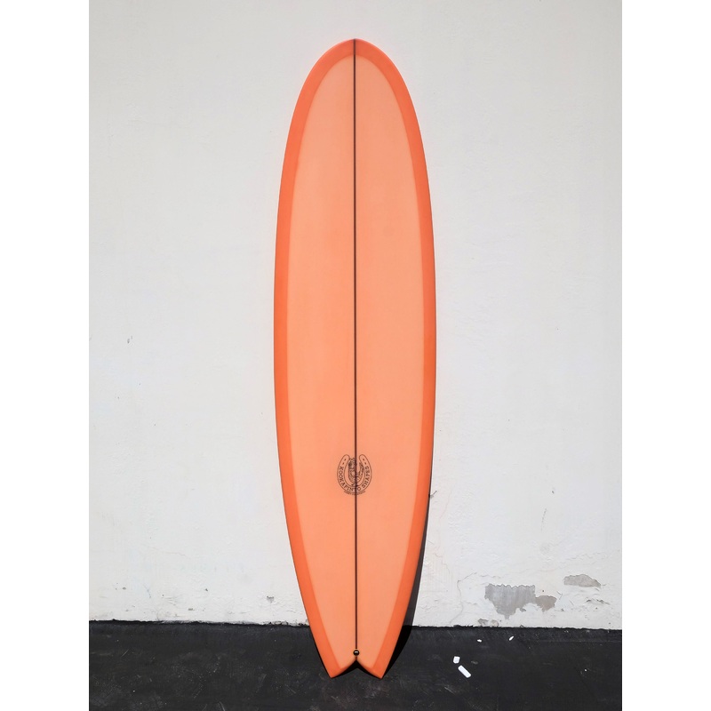 7’2″ Fishy Noserider – Peach Tint Surfboard