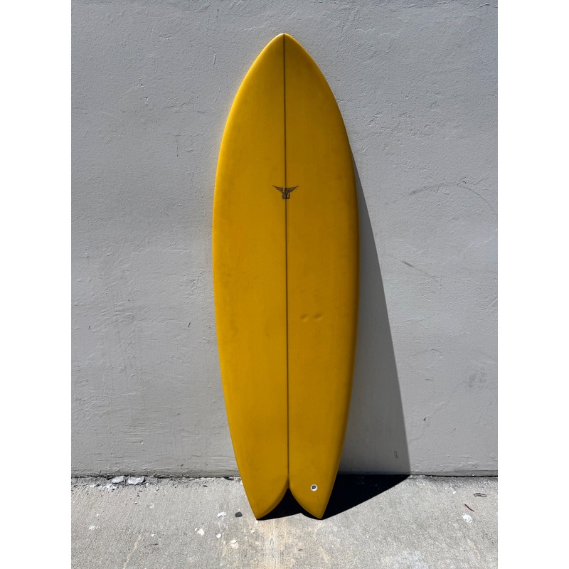 Josh Keogh | 56″ Monad Harvest Gold Surfboard (BLEM)