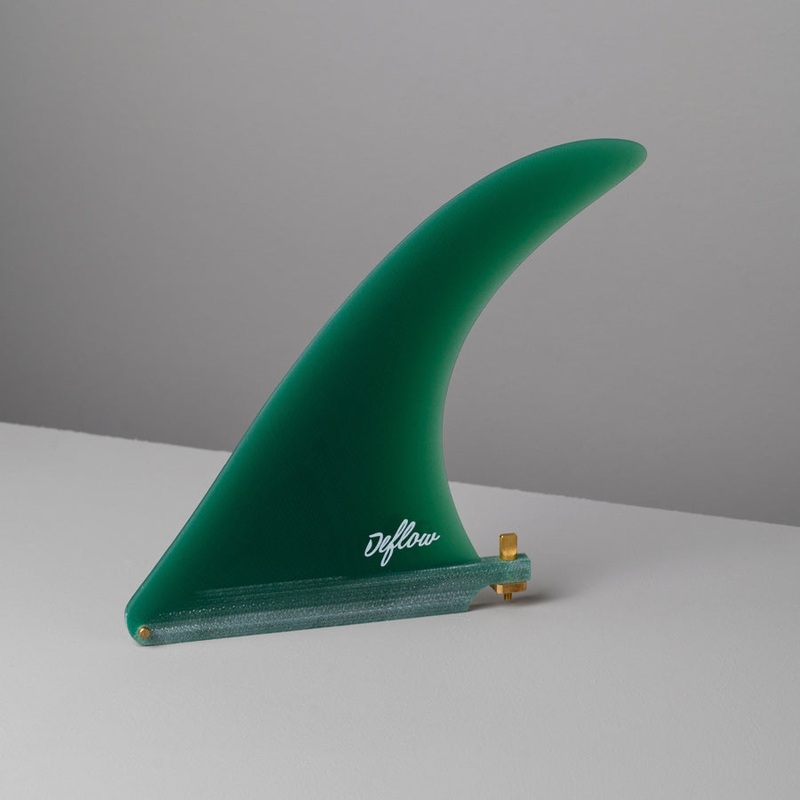 Mini Cream 7.5″ Green Single Fin