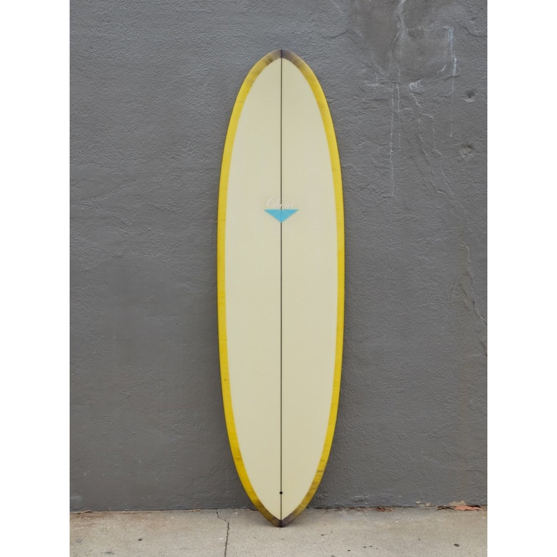 Rich Pavel Choice | 7’7 Egg Abstract Purple and Yellow Surfboard
