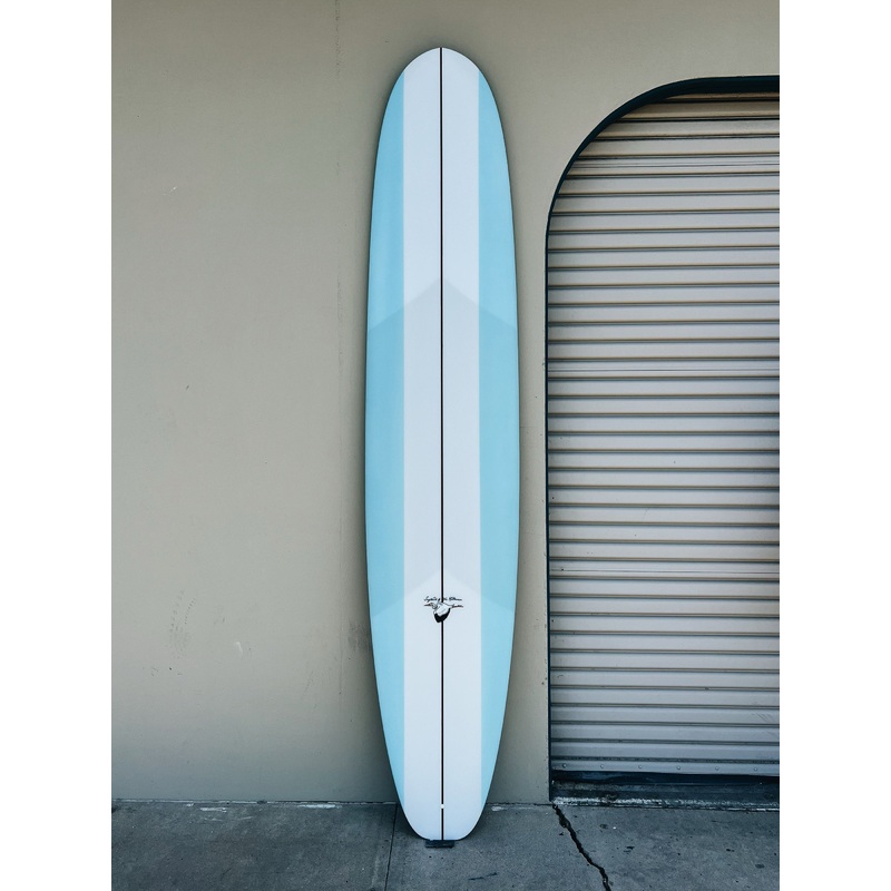 WESTON Surfboards // 9’6″ Axis Blend // Baby Blue Paneled Surfboard