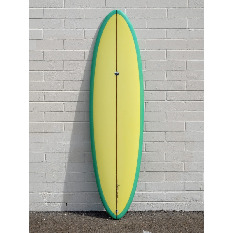 Woodin Surfboards | 6’9″ Midi Light Yellow Surfboard