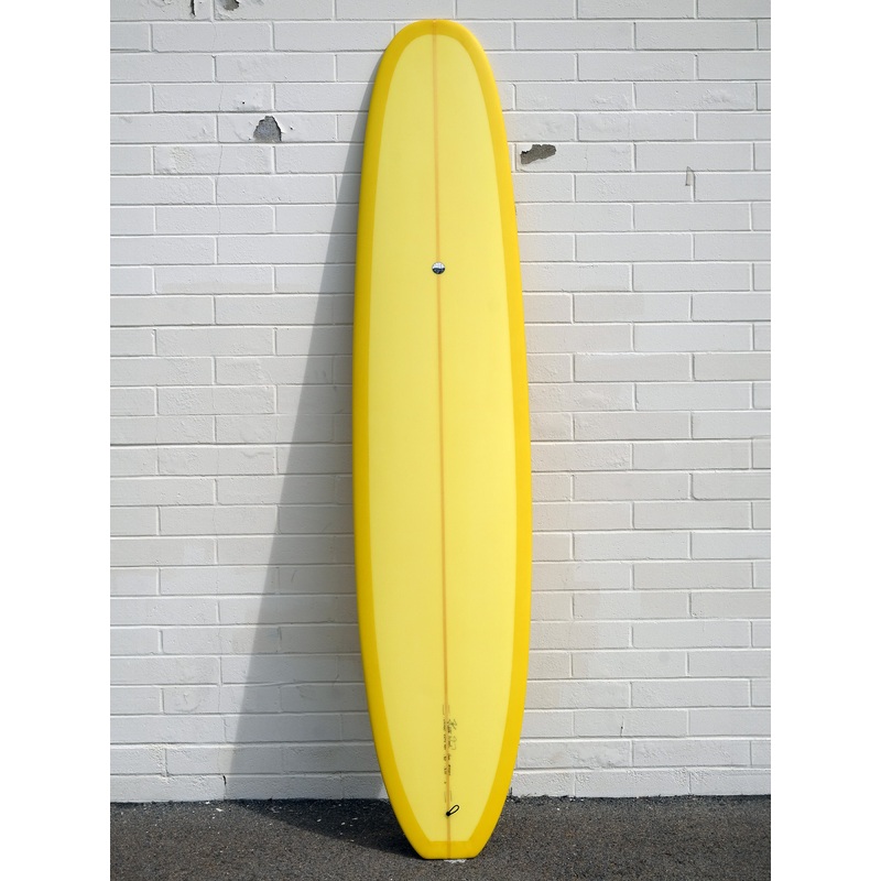 Woodin Surfboards | 9’0″ Led Sled Mellow Yellow Longboard