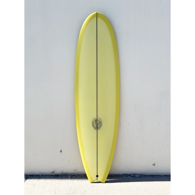 6’6″ Fishy Noserider Yellow Tint Surfboard