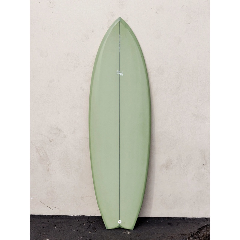 A&H Vessels | 5’4″ Gaffer Symmetrical Green Surfboard