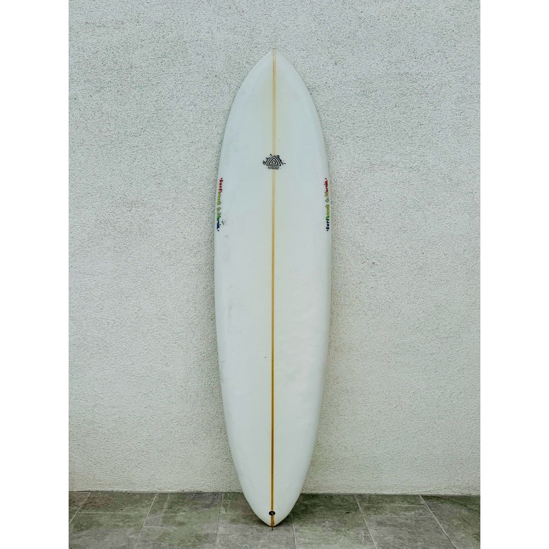 Christian Beamish | 9’1″ Channel Single Clear Longboard (USED)