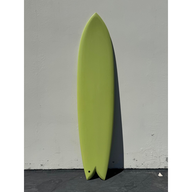 Deepest Reaches | 80″ Mega Fish Lime Green Surfboard