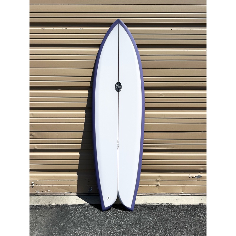 Grant Noble | 58″ Betta Fish Clear Purple Surfboard