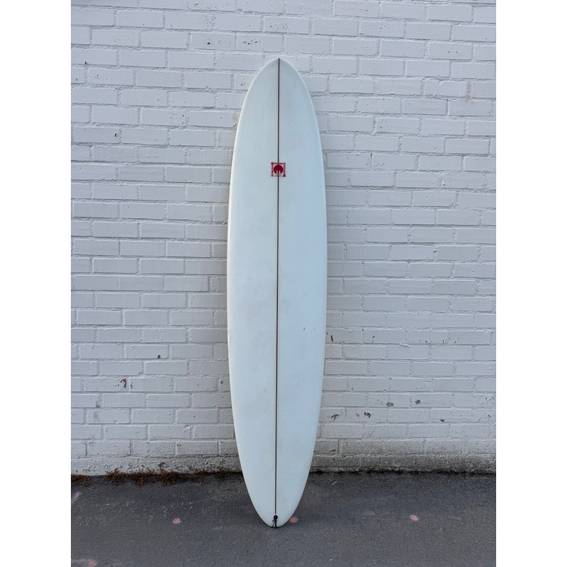 Kris Hall | 8’0″ Egg Thuster Clear Surfboard (USED)