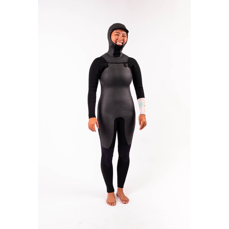 LA LUNA 5/4 CHEST ZIP HOODED FULLSUIT