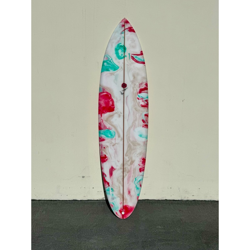 Petal to the Metal | 66 Charlotte Charger Abstract Channel Twin Surfboard