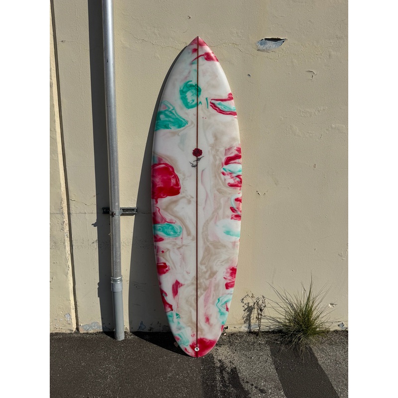 Petal to the Metal | 66 Charlotte Charger Abstract Surfboard (USED)