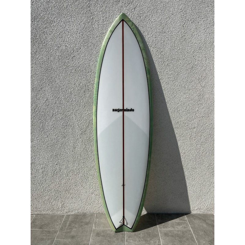 Roger Hinds | 62 Aussie V Clear Abstract Surfboard (USED)