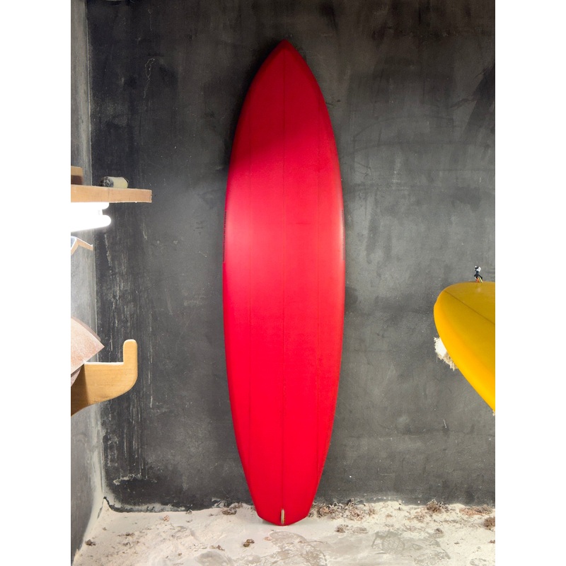 Simon Jones Designs | 66 Fiji Triple Stringer Diamond Tail Ruby Surfboard