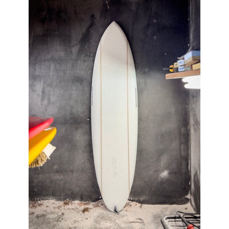 Simon Jones Designs | 66 Twin Pin Clear Surfboard
