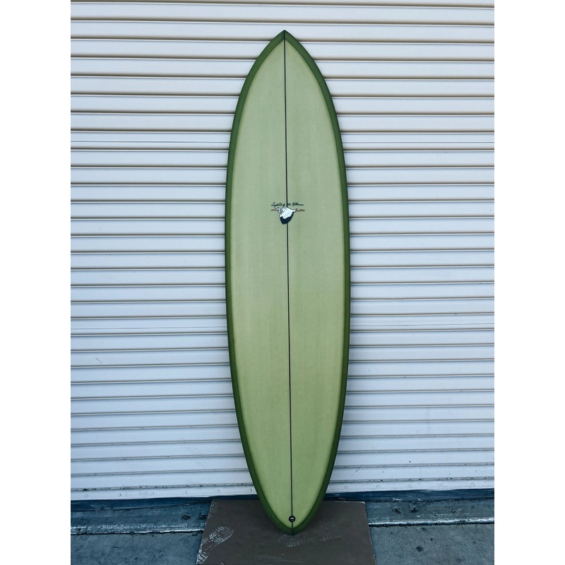 WESTON Surfboards // 7’0″ Single – Twin Pin //  Green Olive Surfboard