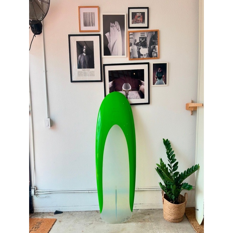 Woodin Surfboards | 50″ GG Spoon Lemon Lime Kneeboard