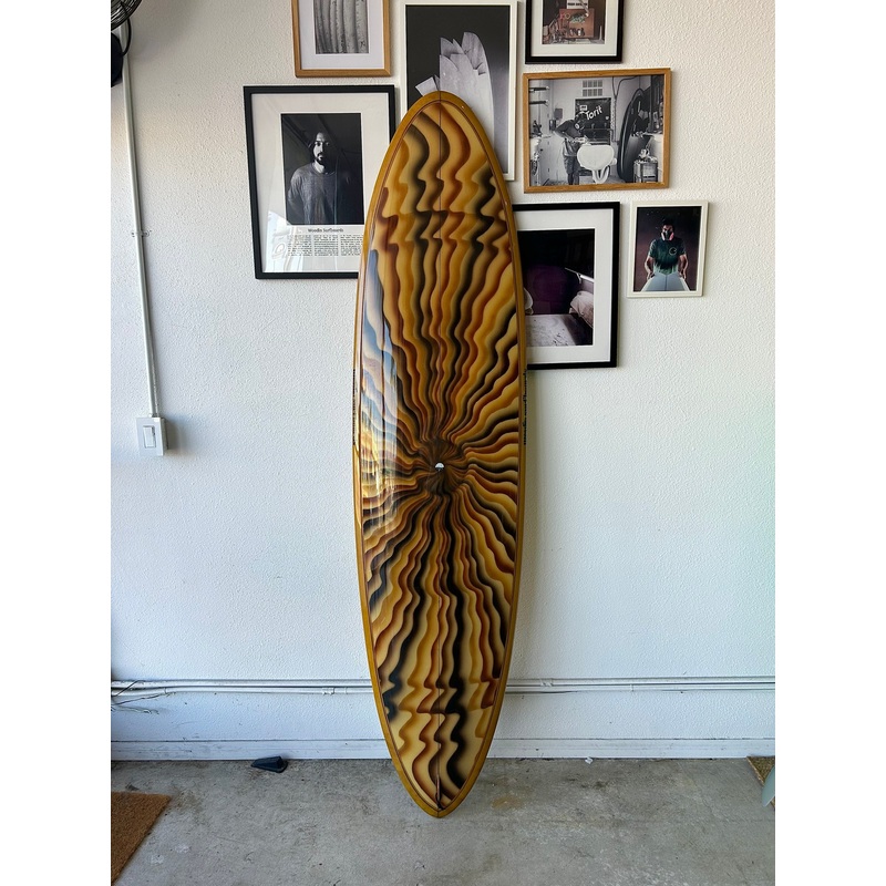Woodin Surfboards | 70″ MIDI in Psychedelic Spray Surfboard